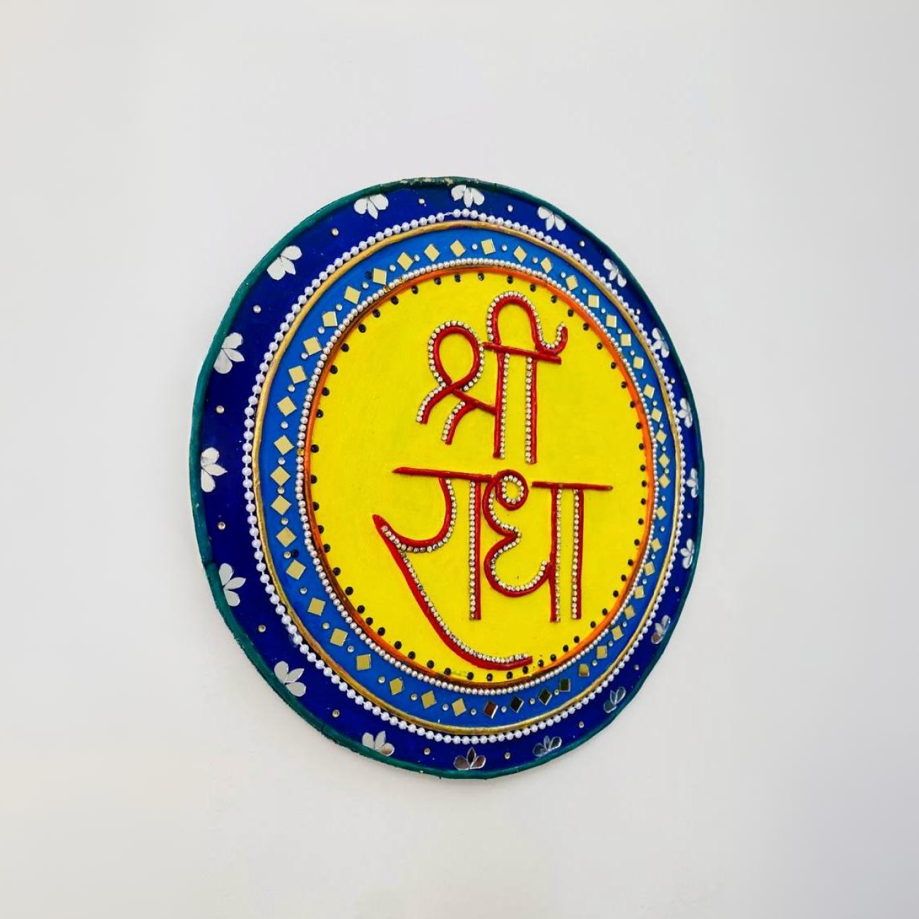 Radha Mirror Work Wall Hanging - Image 2