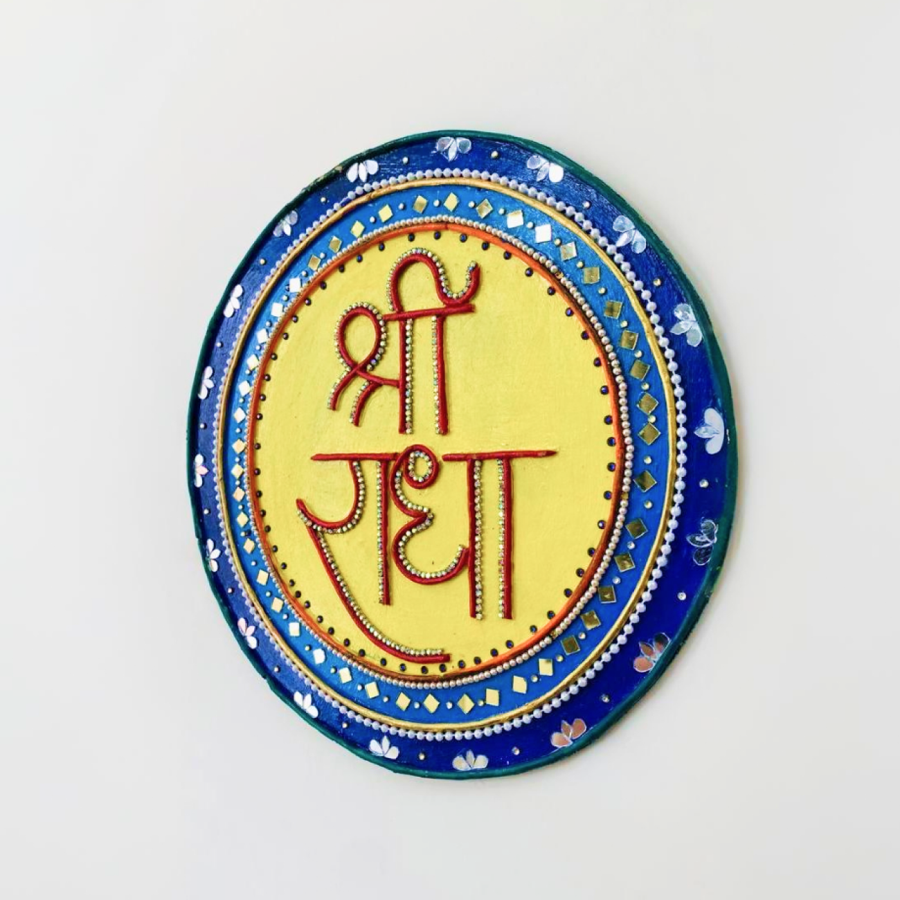 Radha Mirror Work Wall Hanging - Image 3