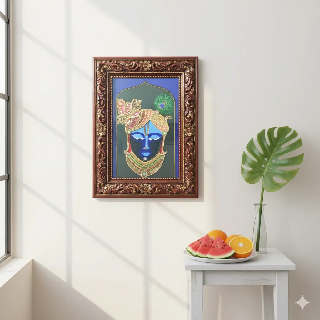 Divine Shreenath Ji 3D Relief Mural Art