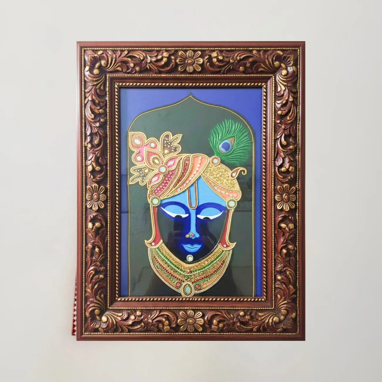 Divine Shreenath Ji 3D Relief Mural Art - Image 2